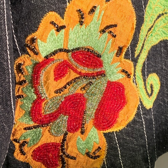 Beaded denim jacket - Picture 5 of 6
